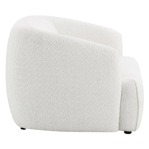 ACME Lucifer Black White Shimmer Chenille Chair Model LV03527