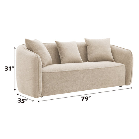 Keith Sofa w/3 Pillows