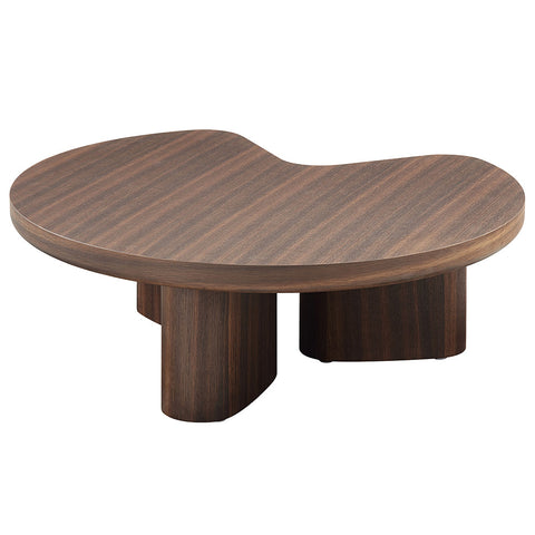 ACME Yoab Smoked Oak Light Gray High Gloss Coffee Table Model LV03755
