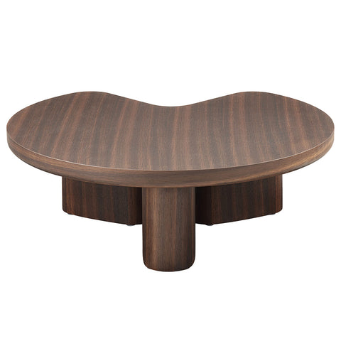 ACME Yoab Smoked Oak Light Gray High Gloss Coffee Table Model LV03755