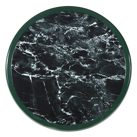 ACME Ronald Marble Pattern Top Dark Green Brown High Gloss Coffee Table Model LV03895