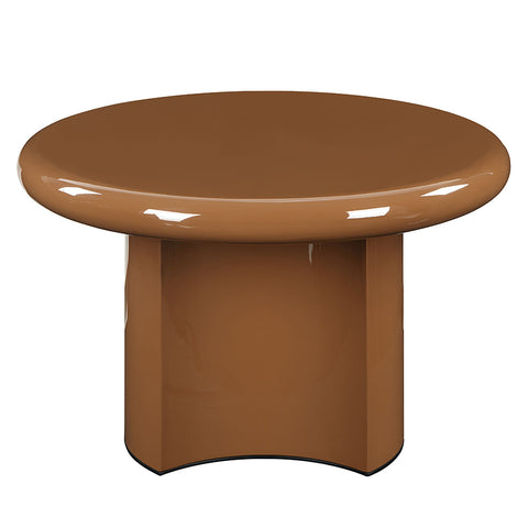 ACME Ronald Marble Pattern Top Dark Green Brown High Gloss End Table Model LV03896