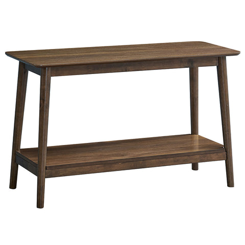 ACME Lamonte Walnut Sofa Table with Shelf Model LV04038