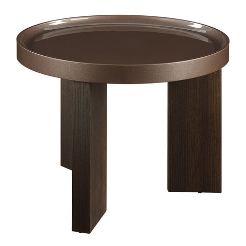 ACME Lakita Blackish Green/ Dark Blond High Gloss Smoked Oak End Table Model LV04406