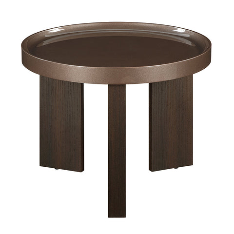 ACME Lakita Blackish Green/ Dark Blond High Gloss Smoked Oak End Table Model LV04406