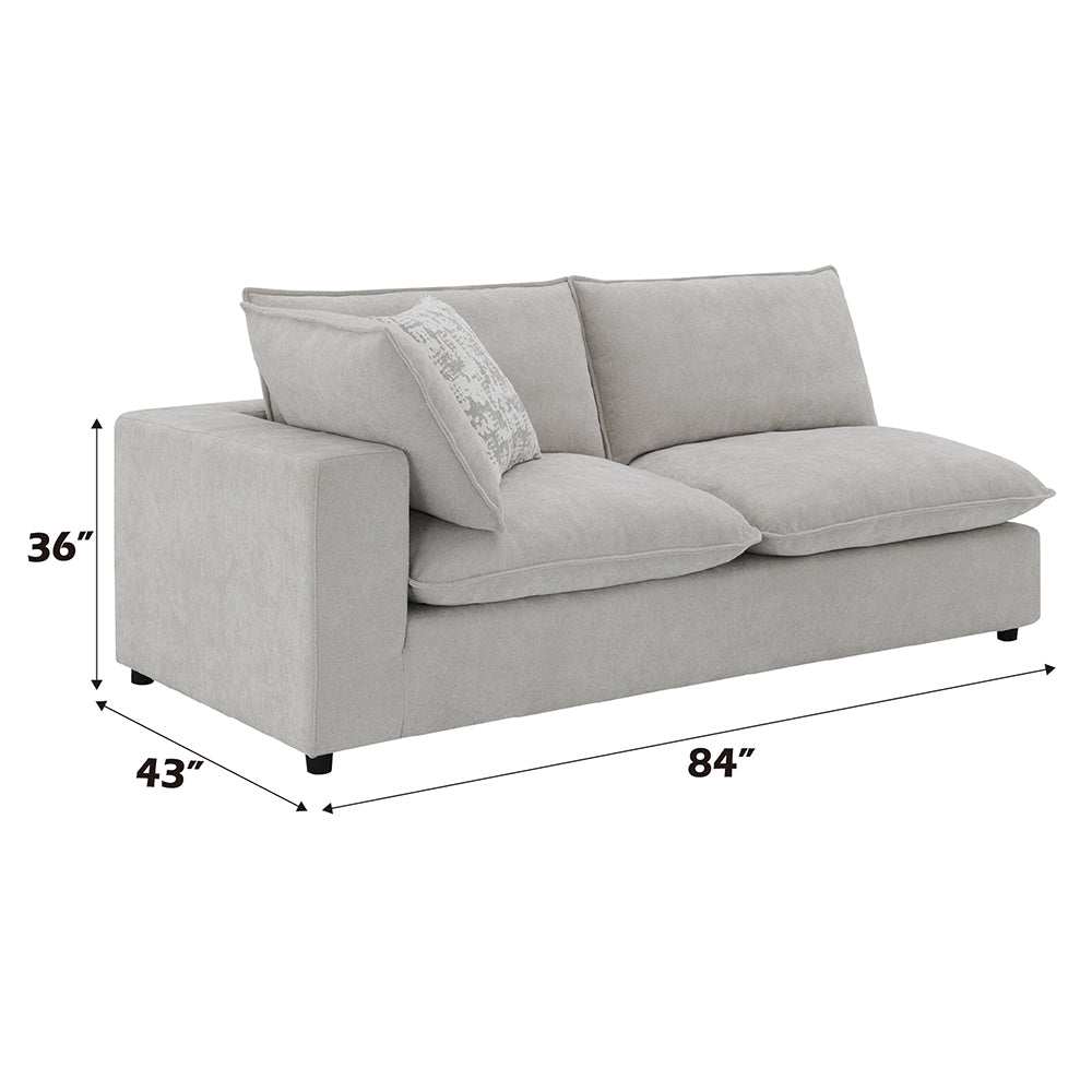 Marisa Modular Left Facing Loveseat w/2 Pillows