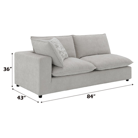 Marisa Modular Left Facing Loveseat w/2 Pillows