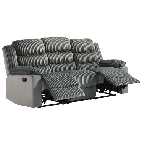 ACME Lesley Gray Corduroy Velvet Motion Sofa Model LV04620