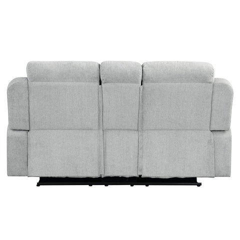 ACME Galya Light Gray Chenille Motion Loveseat with Console Model LV04681