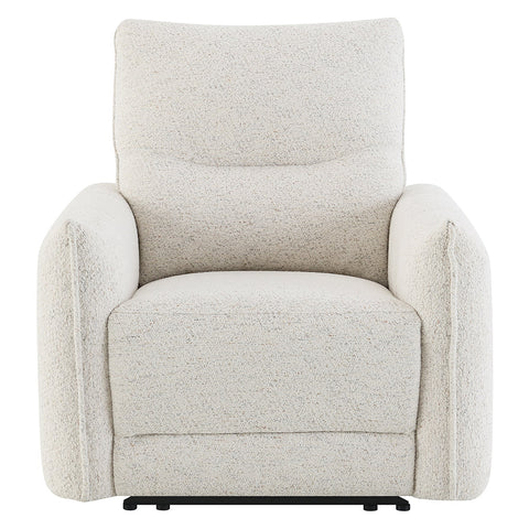 ACME Lalisa Cream Chenille Power Motion Recliner with USB Port Model LV04782
