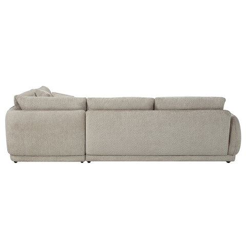 ACME Jonina Beige Chenille Sectional Sofa with 4 Pillows Model LV04840