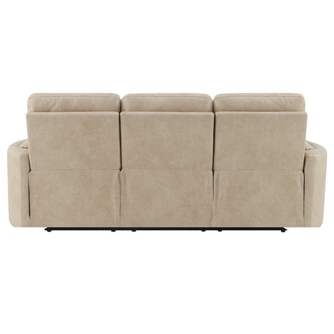ACME Elison Dark Beige Polish Microfiber Motion Sofa Model LV05400