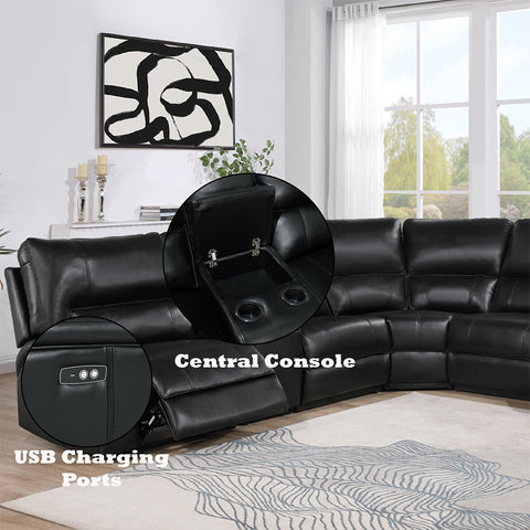 Saul Power Motion Sectional Sofa
