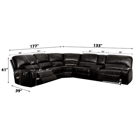 Saul Power Motion Sectional Sofa