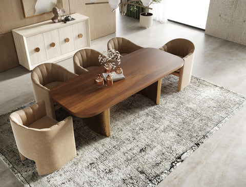 Modrest Danube Modern Beige Fabric Dining Chair Model VGEUMC-9704CH-A-BGE