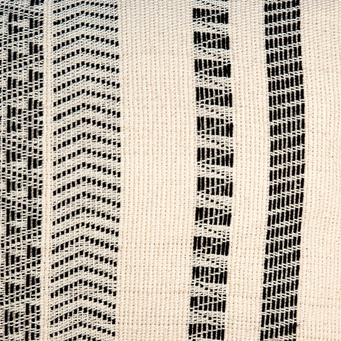 Zeke Off White with Black Pillow