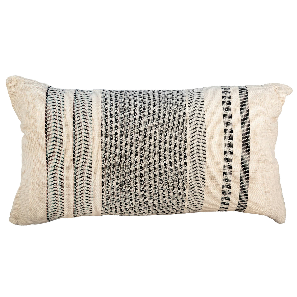 Zeke Off White with Black Pillow