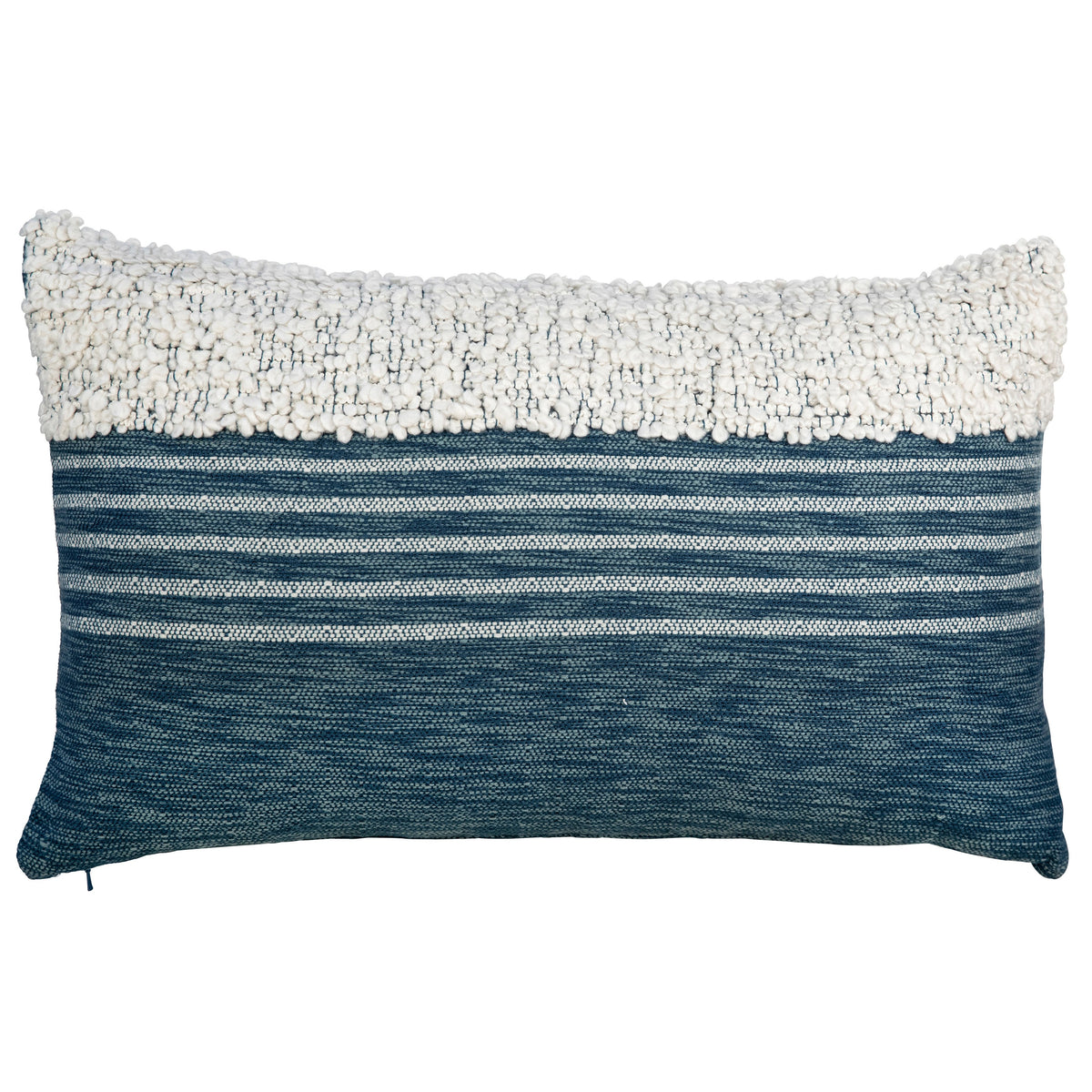 Delmar Indigo and Off White Pillow