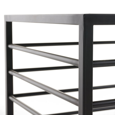 Modrest Malvo Modern Black & Glass End Table Model VGODLZ-215E-BLK-ET