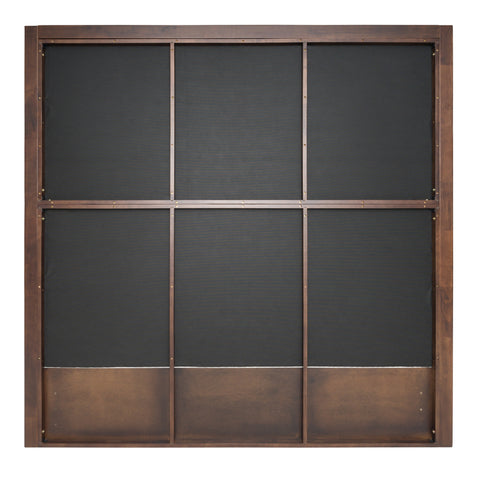 Modrest Manhattan Contemporary Canopy Brown Oak Bed  Model VGMA-BR-127-BED-CRY