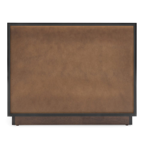 Modrest Manhattan Contemporary Brown Oak And Gold Nightstand Model VGMA-BR-127-NS-CRY