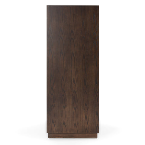 Modrest Manhattan Contemporary Brown Oak And Gold Chest Model VGMA-BR-127-CST-CRY