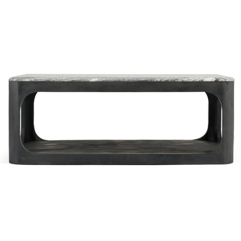 Modrest Marco Modern Black & White Granite Coffee Table Model VGNR-NI90022