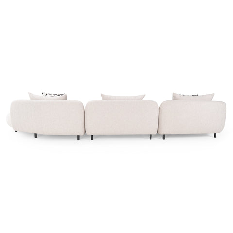 Divani Casa Marge Contemporary Beige Sectional Sofa Model VGOD-ZW-24015-BGE