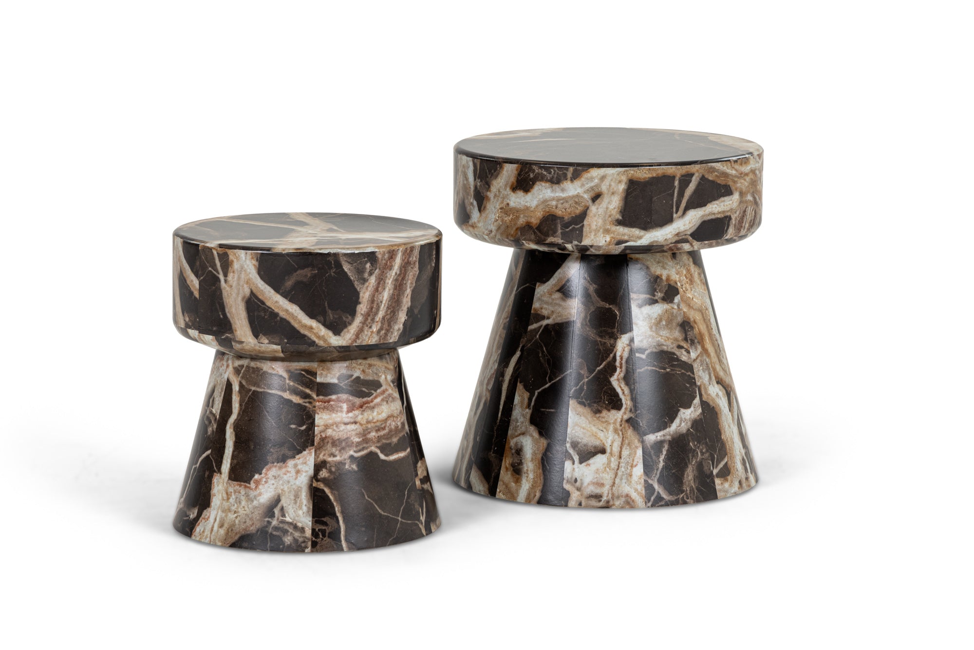 Modrest Marlow Modern Faux Marble End Table Set Model VGGM-ET-1750