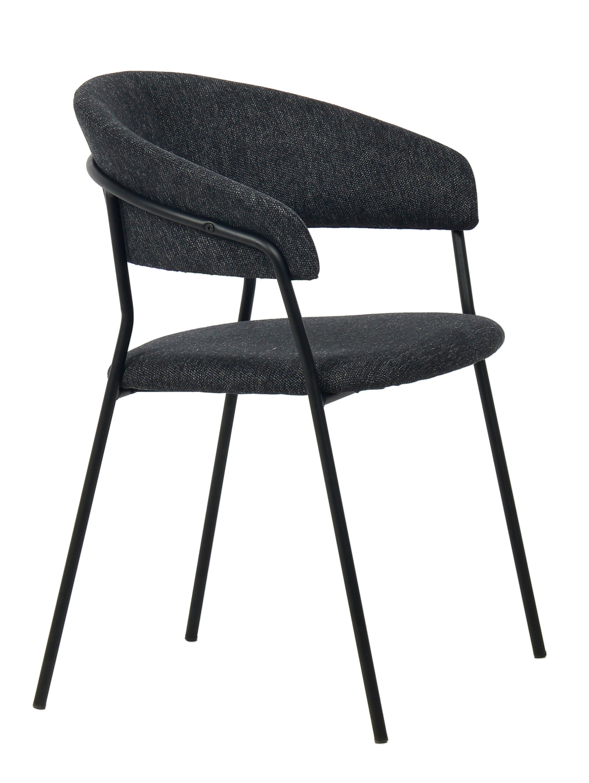 Modrest Marlynn Modern Dark Grey Dining Chair Set of 2