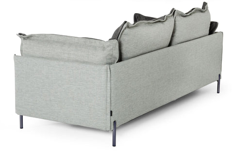 Divani Casa Mars Modern Grey & Dark Grey Fabric Sofa Model VGCF591-DKGRY-S