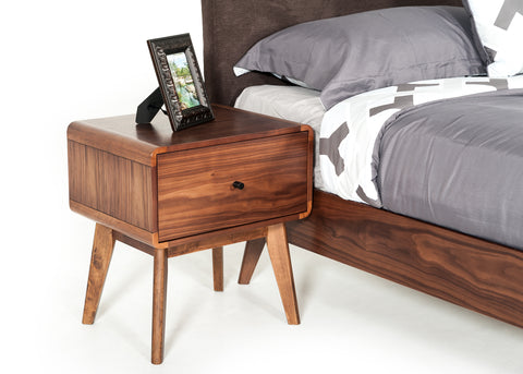 Modrest Marshall Mid Century Modern Walnut Nightstand Model VGMABR-39-NS