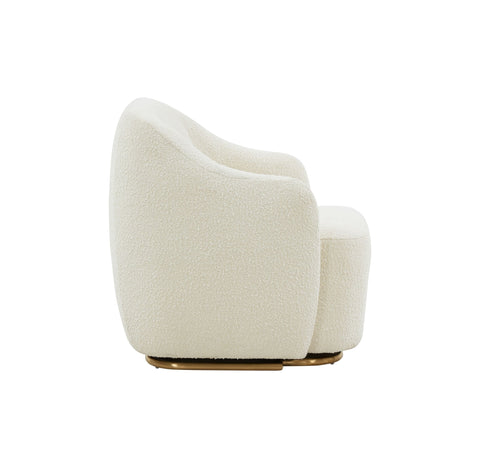 Modrest Masha Modern Off White Sherpa Accent Chair Model VGRHAC-538-WHT-1
