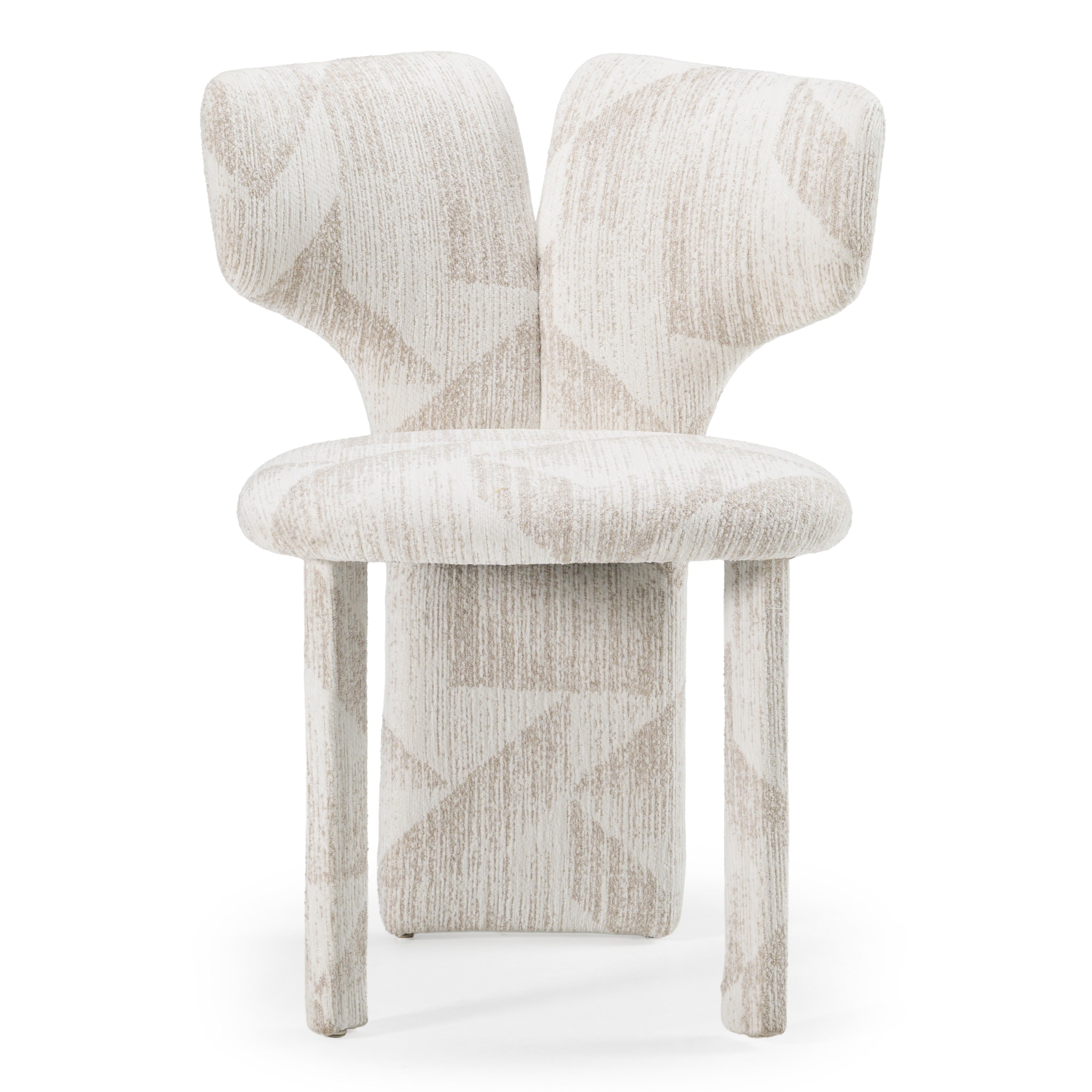Modrest Masuda Modern Beige Pattern Fabric Dining Chair (Set Of 2) Model VGOD-ZW-24081-BGE