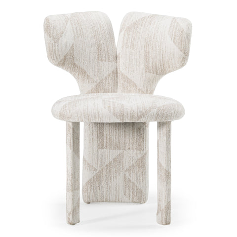 Modrest Masuda Modern Beige Pattern Fabric Dining Chair (Set Of 2) Model VGOD-ZW-24081-BGE