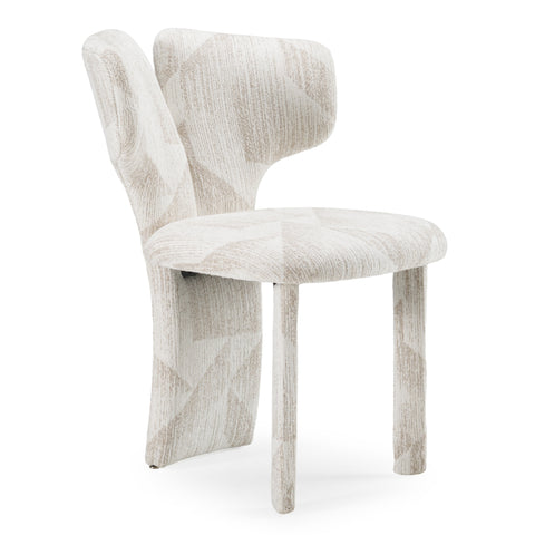 Modrest Masuda Modern Beige Pattern Fabric Dining Chair (Set Of 2) Model VGOD-ZW-24081-BGE