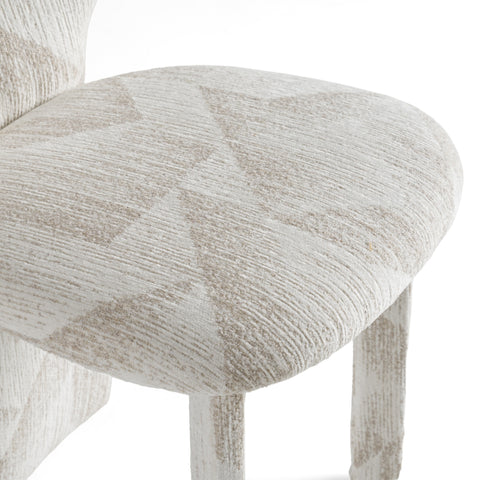 Modrest Masuda Modern Beige Pattern Fabric Dining Chair (Set Of 2) Model VGOD-ZW-24081-BGE