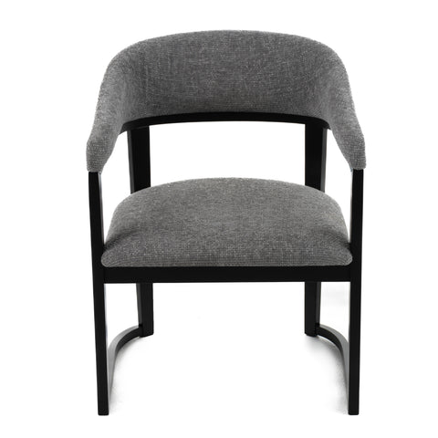 Modrest Maury Modern Grey Fabric & Black Dining Chair Model VGMA-MI-1189-GRYBLK