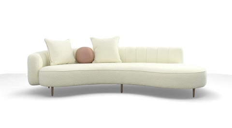 Modrest Maverick Modern Cream Fabric Chaise Model VGOD-ZW-22002-CH