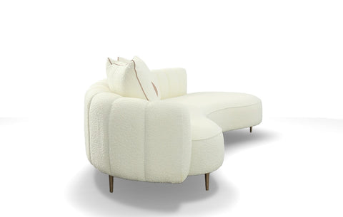 Modrest Maverick Modern Cream Fabric Chaise Model VGOD-ZW-22002-CH