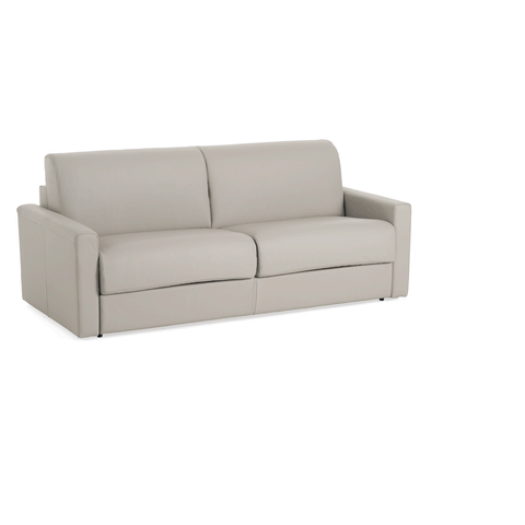 Lamod Italia Revers Italian Modern Grey Leather Queen Sofabed Model VGDTREVERS-160-CENERE
