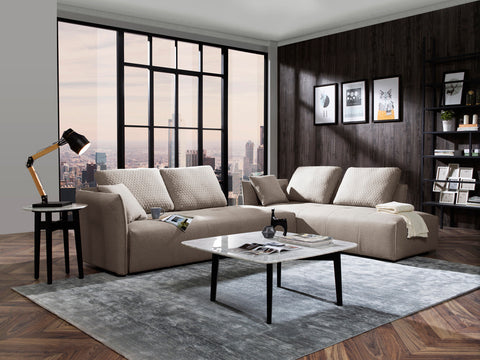 Divani Casa Polson Modern Light Grey Fabric Modular Sectional Sofa Bed Model VGMB-1869-LTGRY