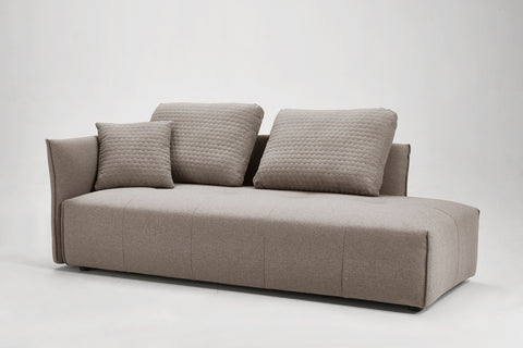 Divani Casa Polson Modern Light Grey Fabric Modular Sectional Sofa Bed Model VGMB-1869-LTGRY