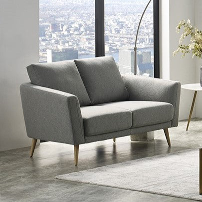 Divani Casa Benham Modern Grey Fabric Loveseat Model VGMB-1879-GRY-LOVE