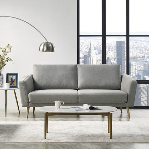 Divani Casa Benham Modern Grey Fabric Sofa Model VGMB-1879-GRY-SOFA