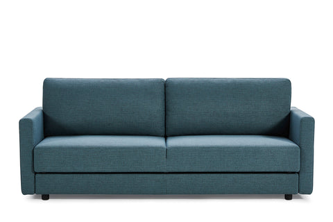 Divani Casa Fredonia Modern Blue Green Fabric Sofa Bed With Storage Model VGMB-1901-BG