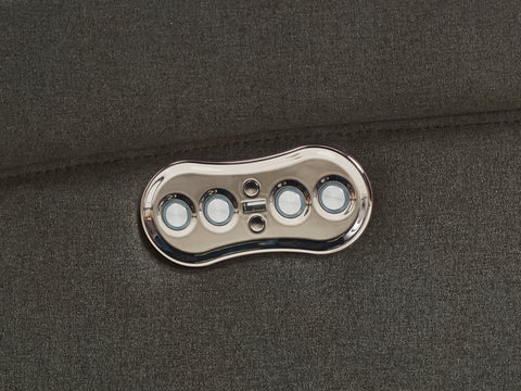 Divani Casa Shaw Modern Grey Fabric Recliner Chair Model VGMB-R056-GRY-CHR