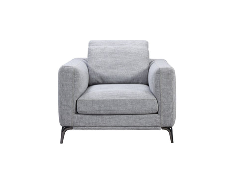 Divani Casa Beaman Modern Grey Fabric Sofa Set Model VGMB-C021-SOFA-SET-GRY