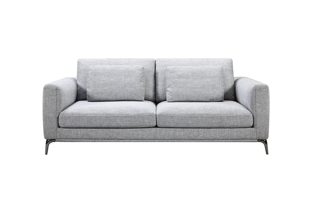 Divani Casa Beaman Modern Grey Fabric Sofa Set Model VGMB-C021-SOFA-SET-GRY