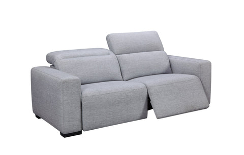 Divani Casa Bode Modern Grey Fabric Sofa With 2 Recliners Model VGMB-R211-P1-SOFA-M31